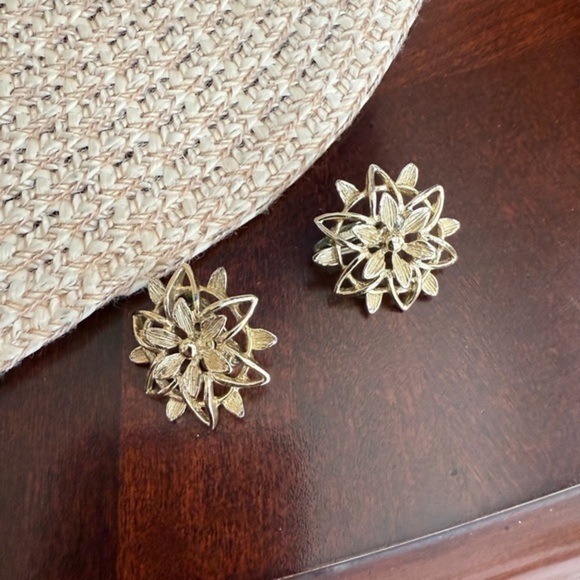 Vintage Sarah Conv ClipOn Earrings - Picture 1 of 3